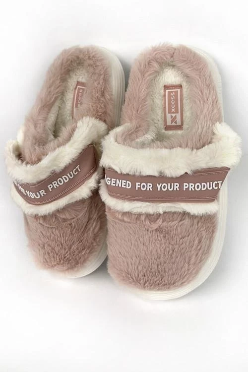 Дамски пантофи с надпис