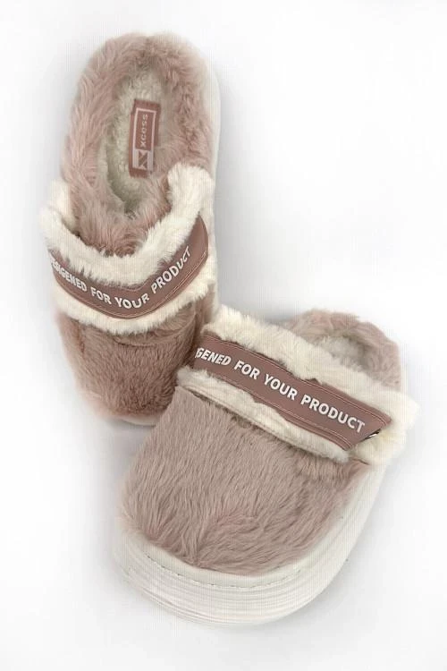 Дамски пантофи с надпис