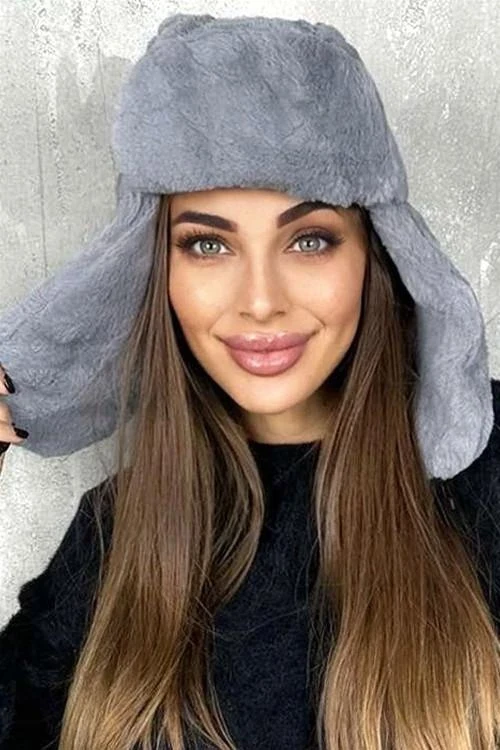 Зимна шапка тип ушанка
