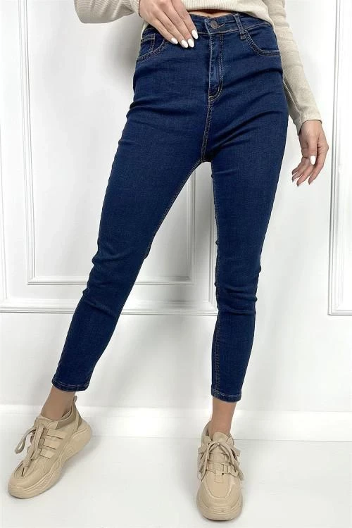 Дамски дънки с висока талия