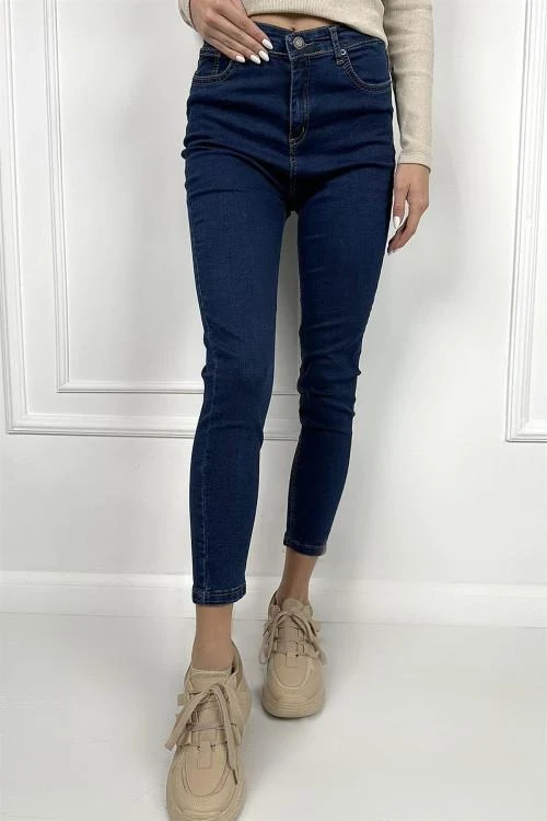 Дамски дънки с висока талия