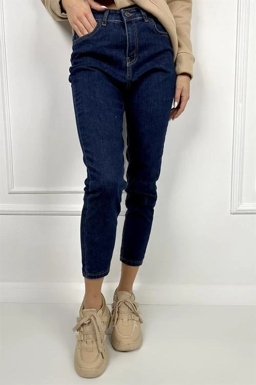 Дамски дънки с висока талия