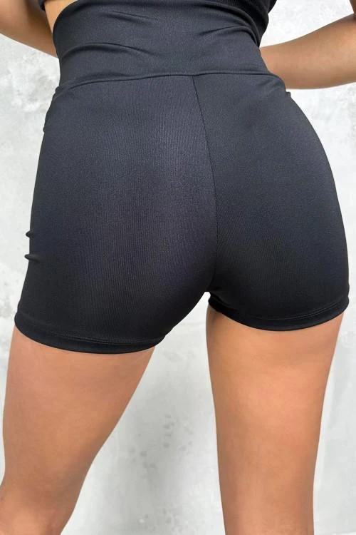 Дамски къс клин с широк колан