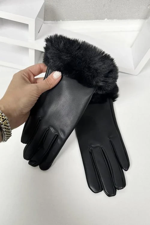 Dámske rukavice s perím
