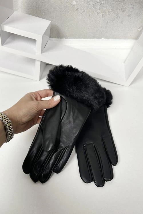 Дамски ръкавици с пух